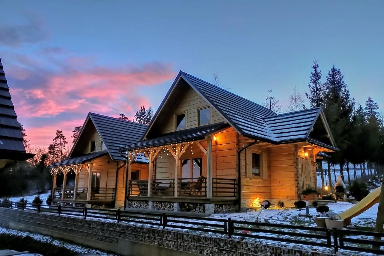 Дома для отпуска Borowikowe Zacisze drewniane domy z dostępem do balii i sauny Falsztyn-4
