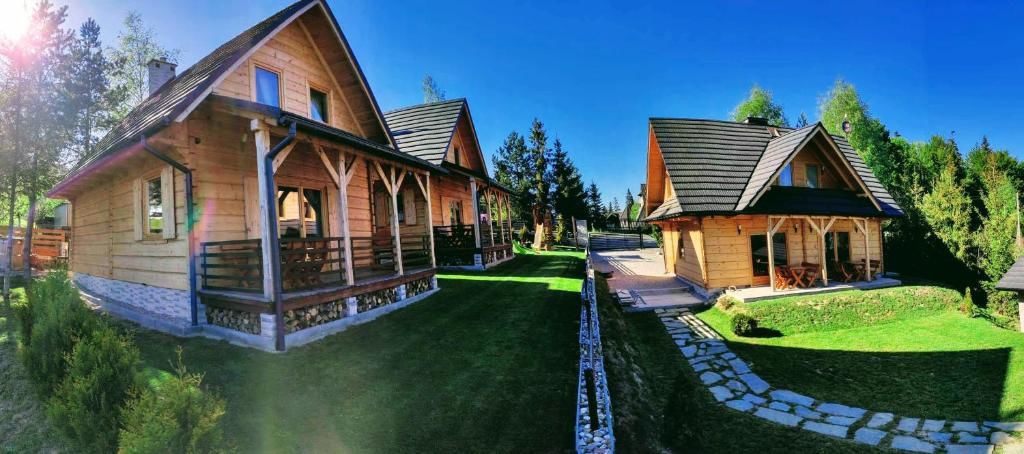 Дома для отпуска Borowikowe Zacisze drewniane domy z dostępem do balii i sauny Falsztyn-64