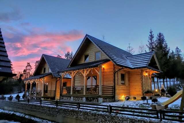 Дома для отпуска Borowikowe Zacisze drewniane domy z dostępem do balii i sauny Falsztyn-62